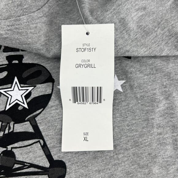 Statements Sleepwear Grill Sergeant Long Sleeve T Shirt Gray 100% Cotton Size XL - Picture 8 of 9